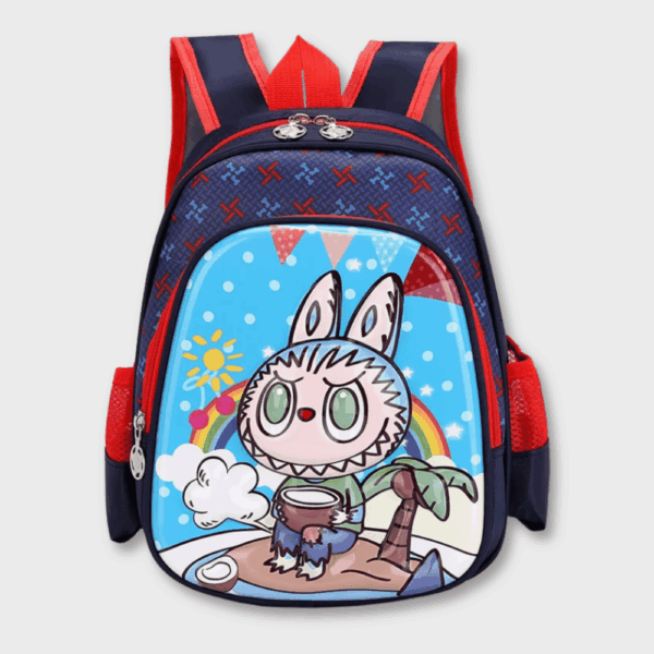 Labubu Backpack Black Childrens School Bag