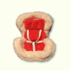 Labubu Car Seat Beige with Red