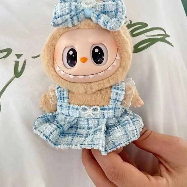 Labubu Clothes Handmade Heart Dress Outfit with Accessories 4