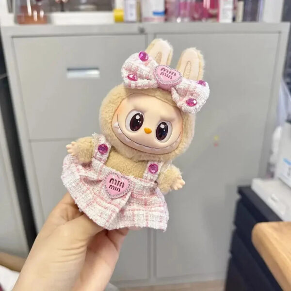 Labubu Clothes Handmade Heart Dress Outfit with Accessories 5