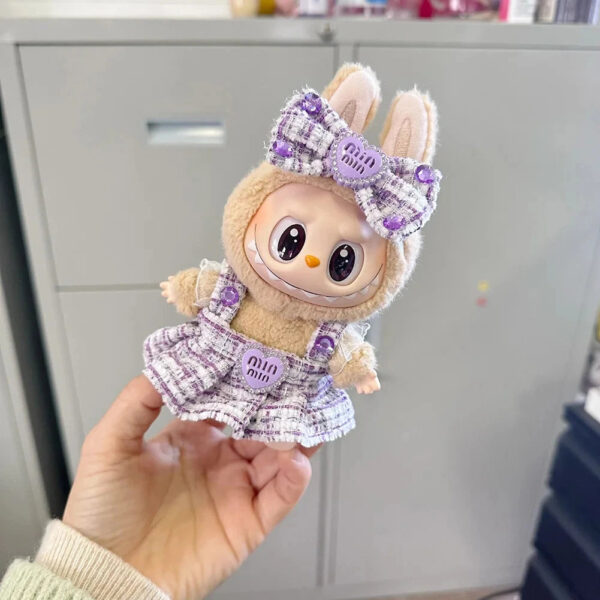 Labubu Clothes Handmade Heart Dress Outfit with Accessories 7
