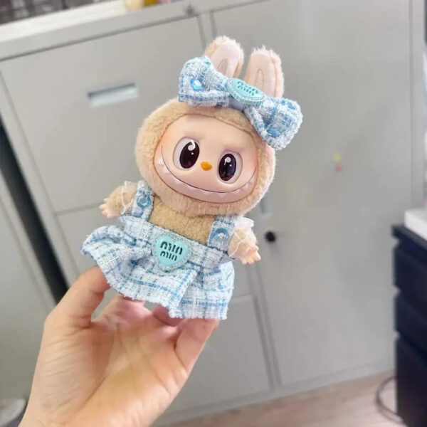 Labubu Clothes Handmade Heart Dress Outfit with Accessories 8