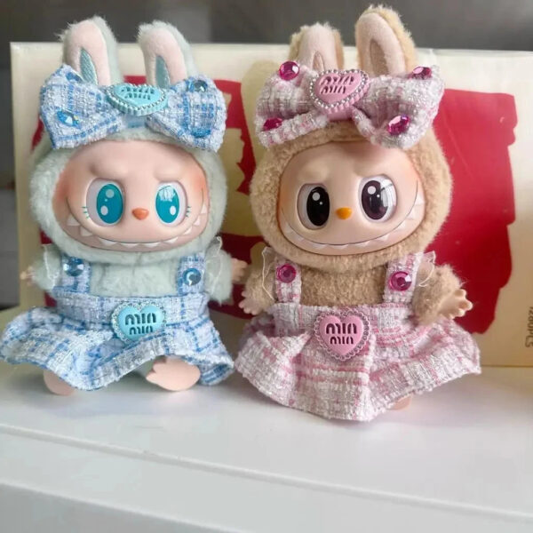 Labubu Clothes Handmade Heart Dress Outfit with Accessories 9
