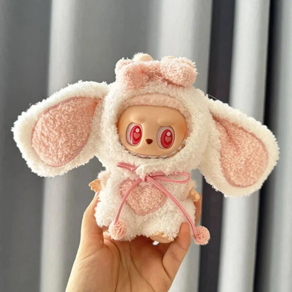 Labubu Clothes Handmade Kawaii Bunny Overalls Outfit 1