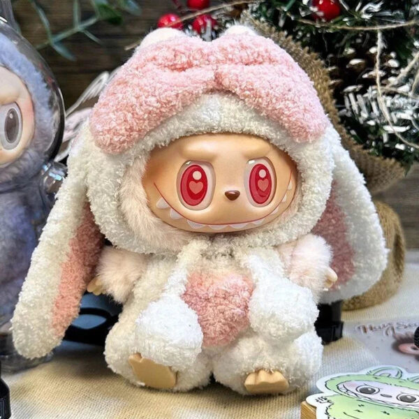 Labubu Clothes Handmade Kawaii Bunny Overalls Outfit 3