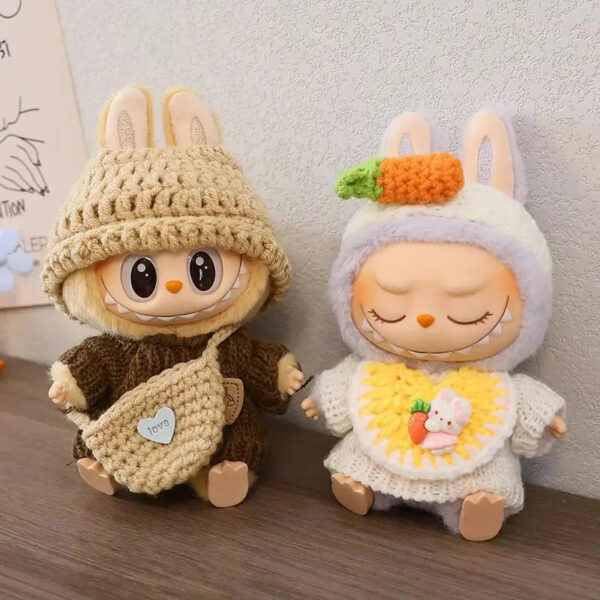 Labubu Clothes Handmade Labubu Crochet Animal outfits 5