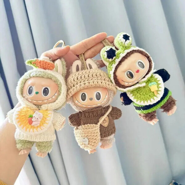 Labubu Clothes Handmade Labubu Crochet Animal outfits 9