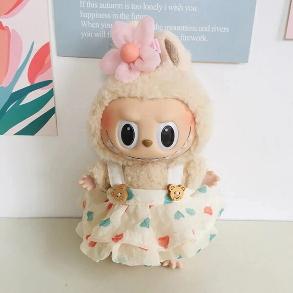 Labubu Clothes Handmade Sakura Bear Dress Outfit 1