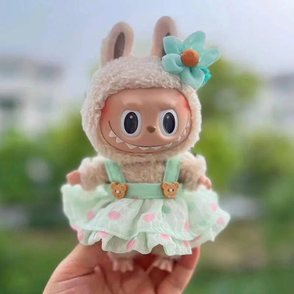 Labubu Clothes Handmade Sakura Bear Dress Outfit 2