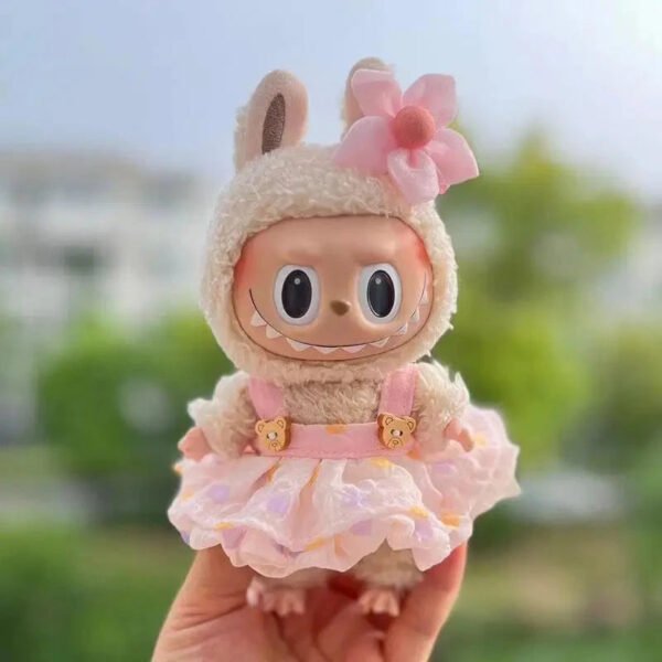 Labubu Clothes Handmade Sakura Bear Dress Outfit 3