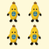 Chiquita Banana Plush 4PCS