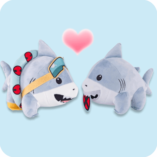 Jeff The Land Shark Plush 2PCS 1
