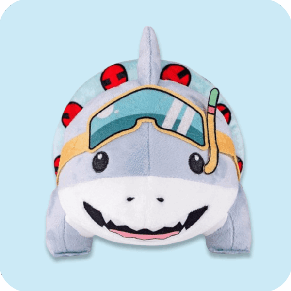 Jeff The Land Shark Plush With Glasses 1