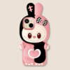 Labubu Pink and Black Phone Case