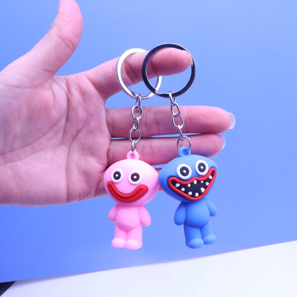 2022 Popular Huggy Wuggy Toys Keychain Game Scary Character For Car Bag Keyring Christmas Hanging Pendant 1