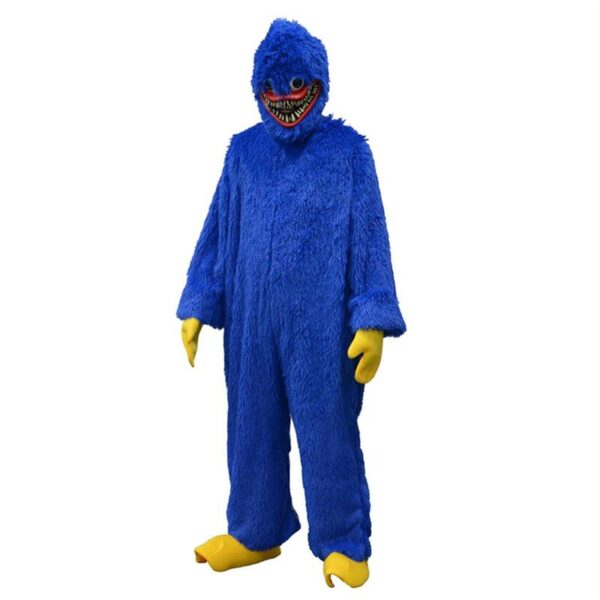Adult Huggy Wuggy Costume Plush Poppy Playtime Game Cosplay Costume Horror Sausage Monster Bodysuit Headgear Outfits 1