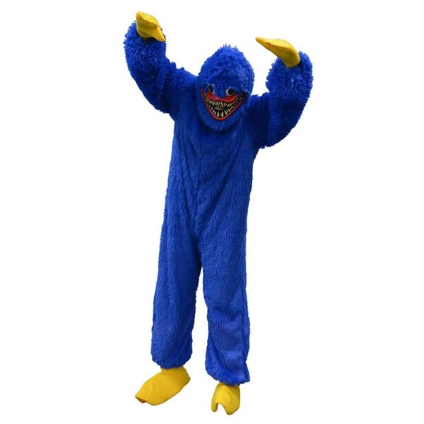 Adult Huggy Wuggy Costume Plush Poppy Playtime Game Cosplay Costume Horror Sausage Monster Bodysuit Headgear Outfits 2
