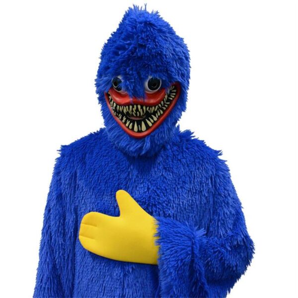 Adult Huggy Wuggy Costume Plush Poppy Playtime Game Cosplay Costume Horror Sausage Monster Bodysuit Headgear Outfits 4