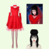 Beetlejuice Lydia Costume Red Mini Dress 2