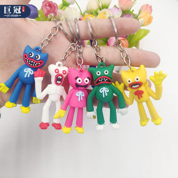 Hot Cartoon Sausage Monster Huggys Wuggys Poppy s Play Time Doll Ornament Keychain Cute Anime Bag 1