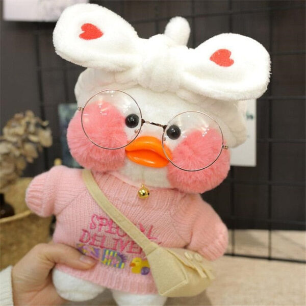 Kawaii Cartoon LaLafanfan 30cm Cafe Duck Plush Toy Stuffed Soft Kawaii Duck Doll Animal Pillow Birthday ad849037 9bb1 4c17 b15b a706245a8a01