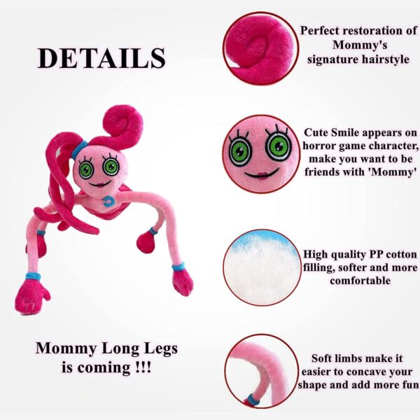 Mommy Pink Spider 40cm Huggy Wuggy Mommy Long Legs Mommy Plush Toy Hot Horror Game Plushie 2
