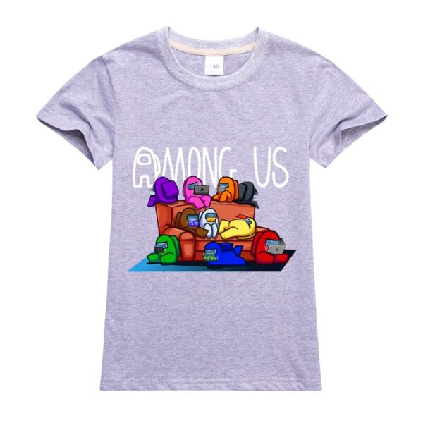 New Game Among Us Boys T shirt Girls T Shirt Kawaii Summer cotton Kids Tops Cartoon 1