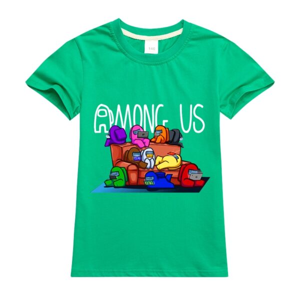 New Game Among Us Boys T shirt Girls T Shirt Kawaii Summer cotton Kids Tops Cartoon 3
