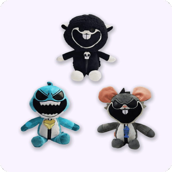 Nightmare Critters Plush Bundle 3PCS Type C