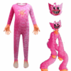 Poppy Huggy Wuggy Cosplay Costume with Mask Kids Halloween Fancy Jumpsuits