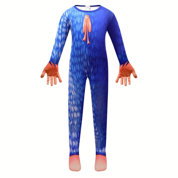 Poppy Huggy Wuggy Cosplay Costume with Mask Kids Halloween Fancy Jumpsuits 2