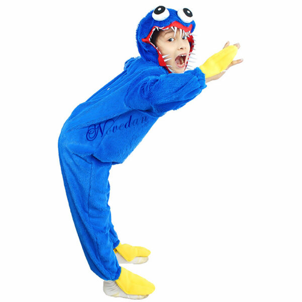Poppy Playtime Huggy Wuggy Costume Horror Game Kawaii Onesies Pajamas Jumpsuit Homewear Halloween Party Cosplay For 2